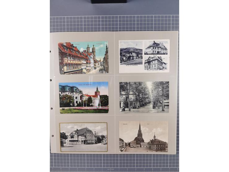 Deutschland: 1900/38, 534 Ansichtskarten, alles Topografie, meist Kaiserreich, nur bessere Ansichten (StraSen, Platze, Gebaud