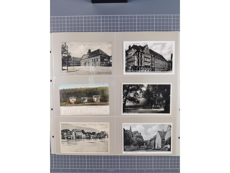 Deutschland: 1900/38, 534 Ansichtskarten, alles Topografie, meist Kaiserreich, nur bessere Ansichten (StraSen, Platze, Gebaud