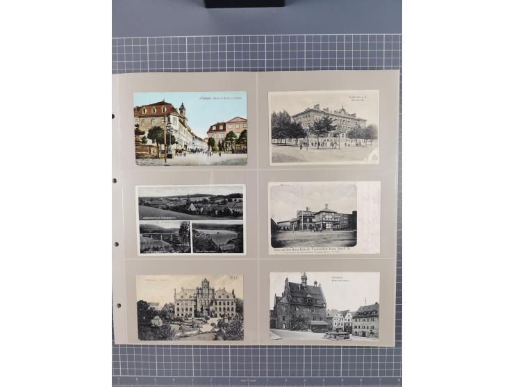 Deutschland: 1900/38, 534 Ansichtskarten, alles Topografie, meist Kaiserreich, nur bessere Ansichten (StraSen, Platze, Gebaud