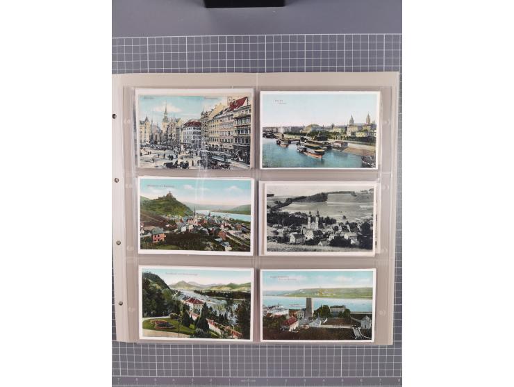 Deutschland: 1900/38, 534 Ansichtskarten, alles Topografie, meist Kaiserreich, nur bessere Ansichten (StraSen, Platze, Gebaud