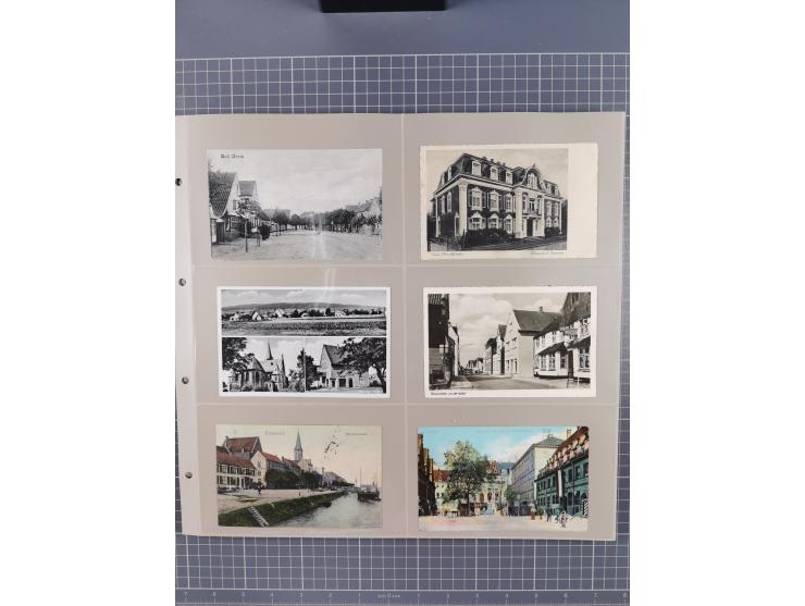 Deutschland: 1900/38, 534 Ansichtskarten, alles Topografie, meist Kaiserreich, nur bessere Ansichten (StraSen, Platze, Gebaud