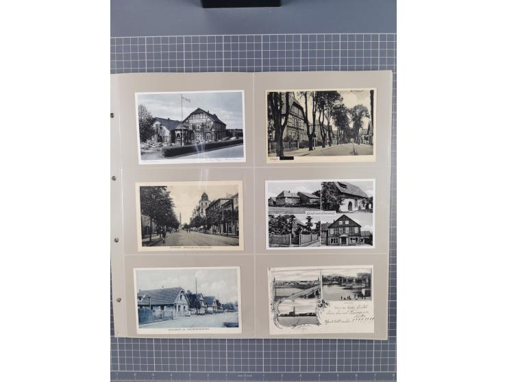 Deutschland: 1900/38, 534 Ansichtskarten, alles Topografie, meist Kaiserreich, nur bessere Ansichten (StraSen, Platze, Gebaud