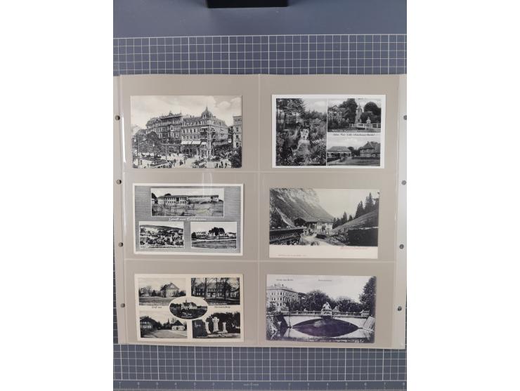 Deutschland: 1900/38, 534 Ansichtskarten, alles Topografie, meist Kaiserreich, nur bessere Ansichten (StraSen, Platze, Gebaud