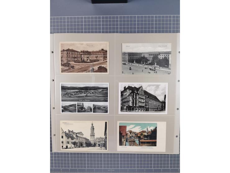 Deutschland: 1900/38, 534 Ansichtskarten, alles Topografie, meist Kaiserreich, nur bessere Ansichten (StraSen, Platze, Gebaud