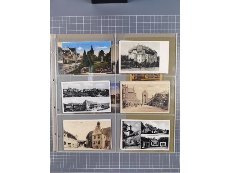 Deutschland: 1900/38, 534 Ansichtskarten, alles Topografie, meist Kaiserreich, nur bessere Ansichten (StraSen, Platze, Gebaud