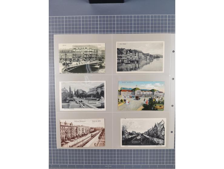 Deutschland: 1900/38, 534 Ansichtskarten, alles Topografie, meist Kaiserreich, nur bessere Ansichten (StraSen, Platze, Gebaud