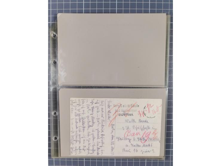 1933/45, 13 KZ-Post-Belege von elf verschiedenen Konzentrationslagern: Auschwitz, Dachau, Ravensbruck, Sachsenhausen, Stuttho