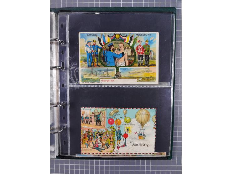 ANSICHTSKARTEN: 1910/14, 38 Zeppelin-Lithos mit 6 x Propaganda, 28 x ZeppelinMilitaria und 4 x Glückwunsch, dazu 36 Lithos-Ka