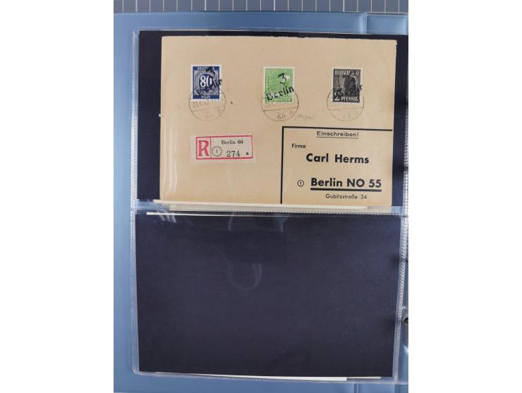 1919/48, kleine Partie mit 10 belegen, inkl. Deutsche Besetzung, dabei u.a. Vilnius Mi.-Nr. 1-10 mit Stempel "VILNIUS 16 7. 4