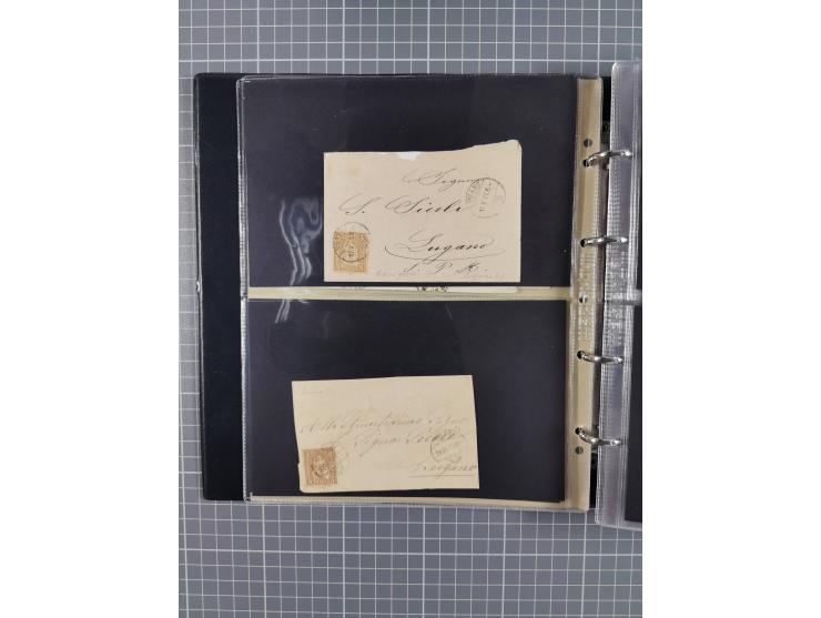 1867/1978 (ca.), über 100 Belegen und einige Vorderseiten, Schwerpunkt vor 1950, mit Sitzende Helvetia, Tubli-Ganzsachen, etc