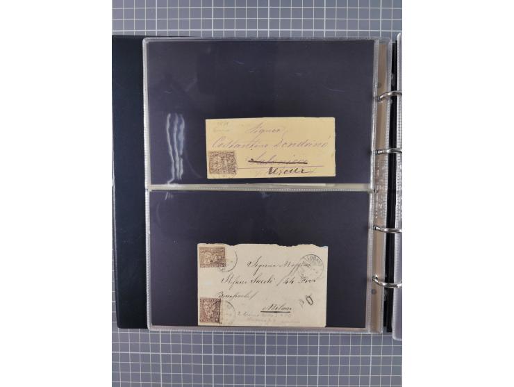 1867/1978 (ca.), über 100 Belegen und einige Vorderseiten, Schwerpunkt vor 1950, mit Sitzende Helvetia, Tubli-Ganzsachen, etc