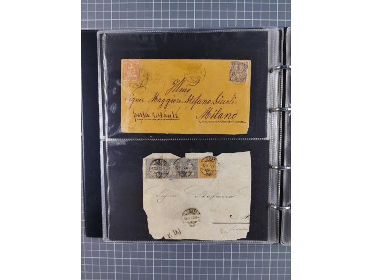 1867/1978 (ca.), über 100 Belegen und einige Vorderseiten, Schwerpunkt vor 1950, mit Sitzende Helvetia, Tubli-Ganzsachen, etc