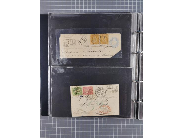 1867/1978 (ca.), über 100 Belegen und einige Vorderseiten, Schwerpunkt vor 1950, mit Sitzende Helvetia, Tubli-Ganzsachen, etc