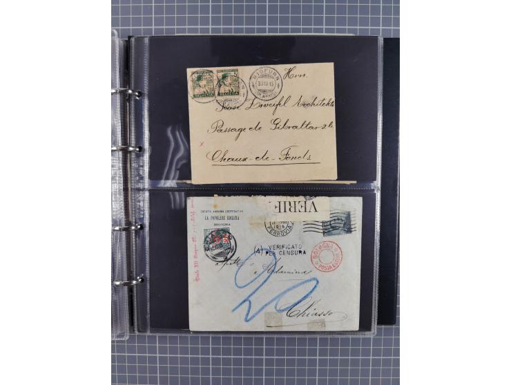 1867/1978 (ca.), über 100 Belegen und einige Vorderseiten, Schwerpunkt vor 1950, mit Sitzende Helvetia, Tubli-Ganzsachen, etc