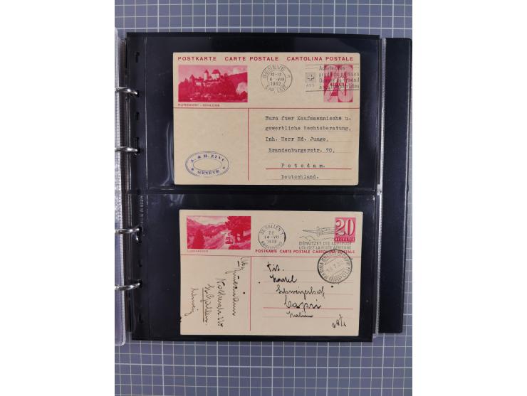 1867/1978 (ca.), über 100 Belegen und einige Vorderseiten, Schwerpunkt vor 1950, mit Sitzende Helvetia, Tubli-Ganzsachen, etc