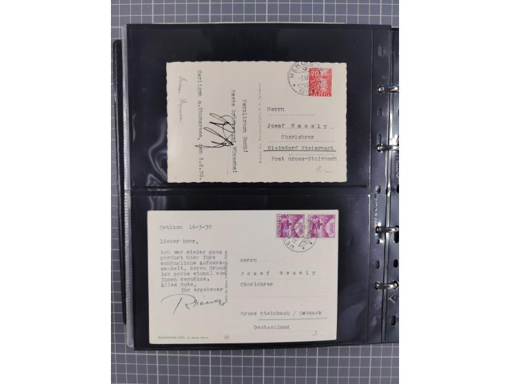 1867/1978 (ca.), über 100 Belegen und einige Vorderseiten, Schwerpunkt vor 1950, mit Sitzende Helvetia, Tubli-Ganzsachen, etc