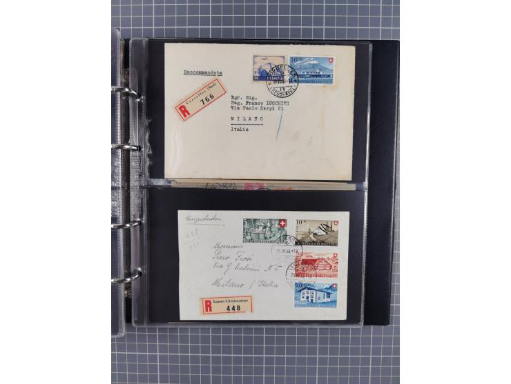 1867/1978 (ca.), über 100 Belegen und einige Vorderseiten, Schwerpunkt vor 1950, mit Sitzende Helvetia, Tubli-Ganzsachen, etc