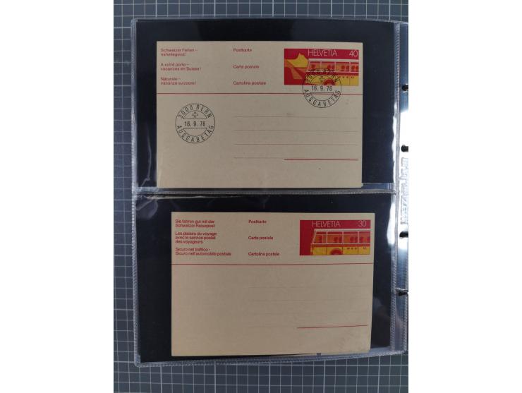 1867/1978 (ca.), über 100 Belegen und einige Vorderseiten, Schwerpunkt vor 1950, mit Sitzende Helvetia, Tubli-Ganzsachen, etc