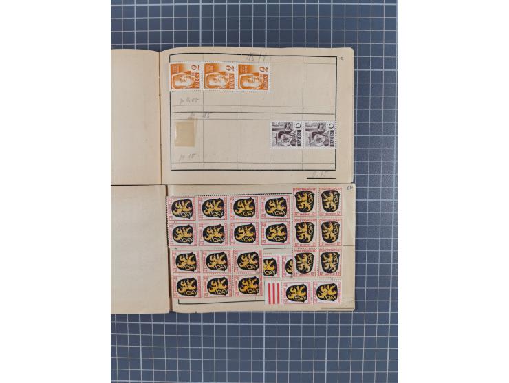 1945-48, Marken meist postfrisch und in Einheiten, auf Einsteckkarten und in Auswahlheften mit vielen Druckdaten&nbsp;