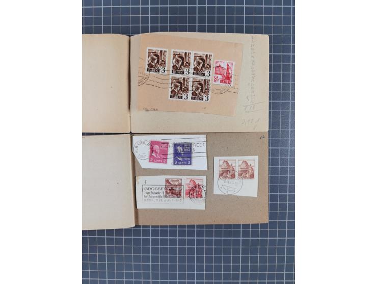 1945-48, Marken meist postfrisch und in Einheiten, auf Einsteckkarten und in Auswahlheften mit vielen Druckdaten&nbsp;
