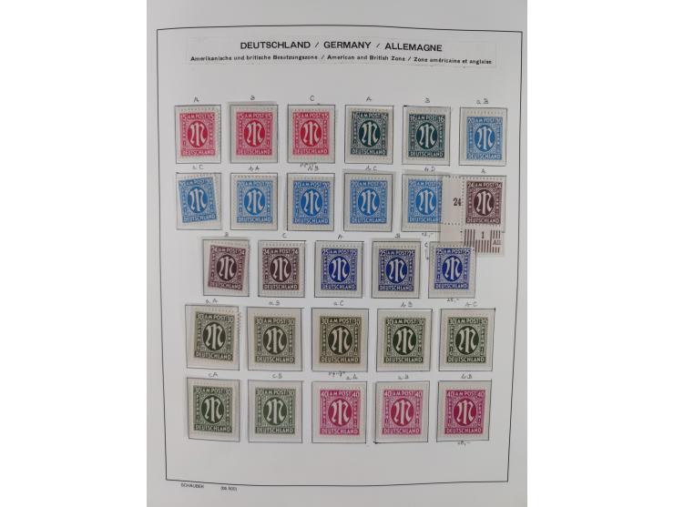 1945/49, ungebrauchte/postfrische und gestempelte, spezialisierte, Sammlung mit vielen besseren, dabei 17bD ungebraucht, 23Cz