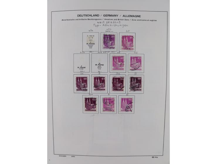 1945/49, ungebrauchte/postfrische und gestempelte, spezialisierte, Sammlung mit vielen besseren, dabei 17bD ungebraucht, 23Cz