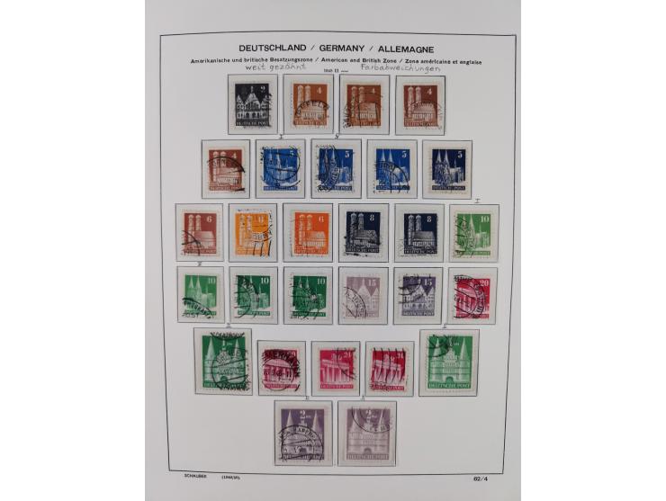 1945/49, ungebrauchte/postfrische und gestempelte, spezialisierte, Sammlung mit vielen besseren, dabei 17bD ungebraucht, 23Cz