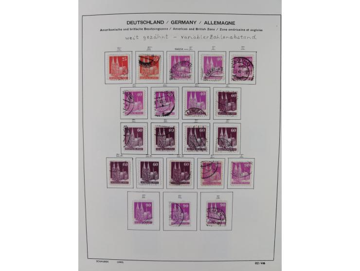 1945/49, ungebrauchte/postfrische und gestempelte, spezialisierte, Sammlung mit vielen besseren, dabei 17bD ungebraucht, 23Cz