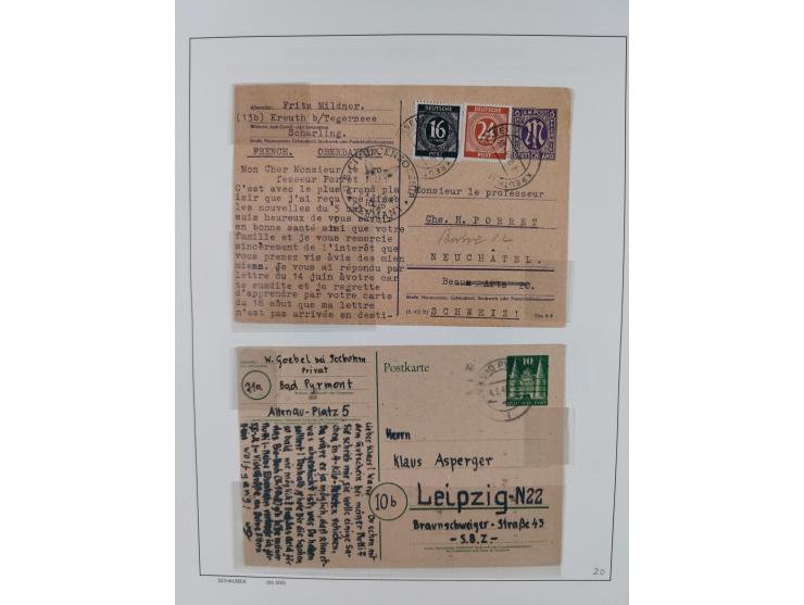 1945/49, ungebrauchte/postfrische und gestempelte, spezialisierte, Sammlung mit vielen besseren, dabei 17bD ungebraucht, 23Cz
