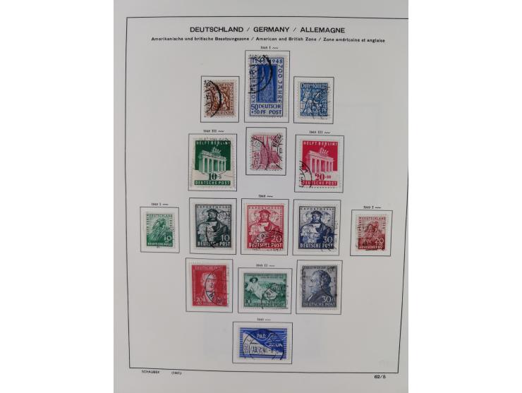 1945/49, ungebrauchte/postfrische und gestempelte, spezialisierte, Sammlung mit vielen besseren, dabei 17bD ungebraucht, 23Cz