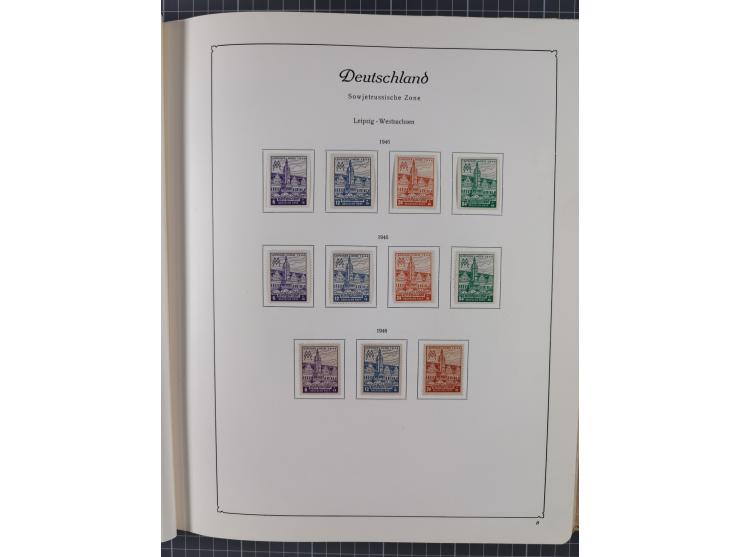 1945/48, ungebrauchte und postfrische Sammlung mit u.a. SBZ, Berlin und Französische Zone, dabei u.a. SBZ in den Hauptnummern