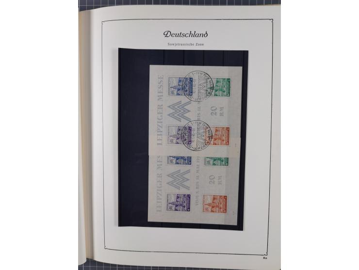 1945/48, ungebrauchte und postfrische Sammlung mit u.a. SBZ, Berlin und Französische Zone, dabei u.a. SBZ in den Hauptnummern