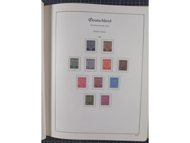 1945/48, ungebrauchte und postfrische Sammlung mit u.a. SBZ, Berlin und Französische Zone, dabei u.a. SBZ in den Hauptnummern