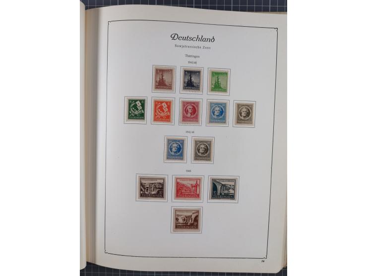 1945/48, ungebrauchte und postfrische Sammlung mit u.a. SBZ, Berlin und Französische Zone, dabei u.a. SBZ in den Hauptnummern