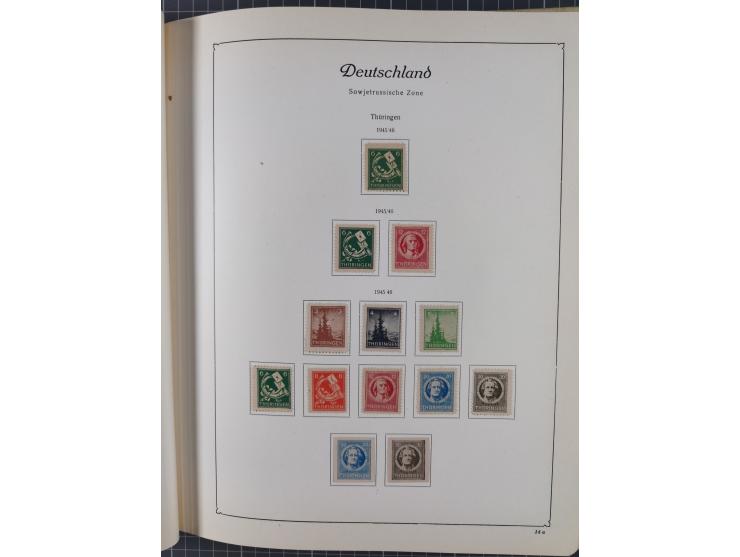 1945/48, ungebrauchte und postfrische Sammlung mit u.a. SBZ, Berlin und Französische Zone, dabei u.a. SBZ in den Hauptnummern