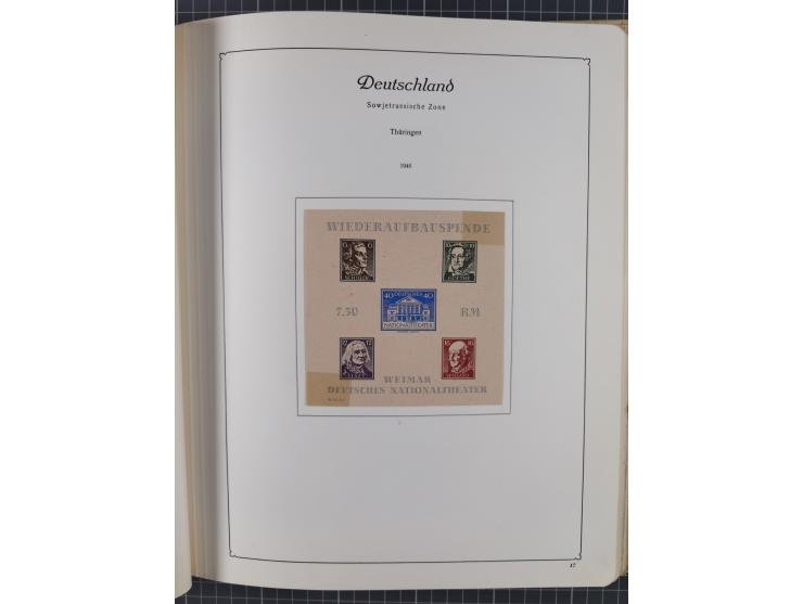 1945/48, ungebrauchte und postfrische Sammlung mit u.a. SBZ, Berlin und Französische Zone, dabei u.a. SBZ in den Hauptnummern