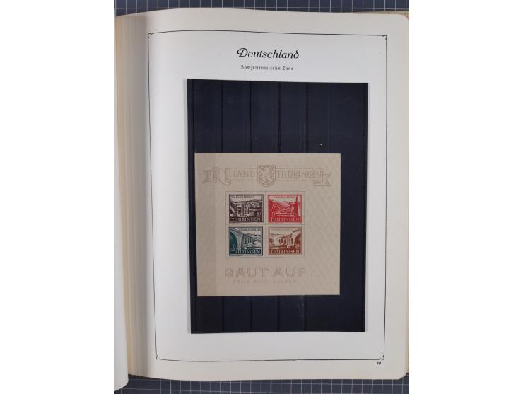 1945/48, ungebrauchte und postfrische Sammlung mit u.a. SBZ, Berlin und Französische Zone, dabei u.a. SBZ in den Hauptnummern