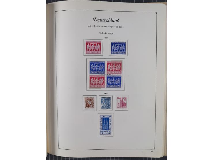 1945/48, ungebrauchte und postfrische Sammlung mit u.a. SBZ, Berlin und Französische Zone, dabei u.a. SBZ in den Hauptnummern