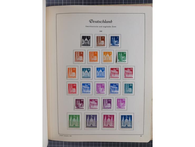 1945/48, ungebrauchte und postfrische Sammlung mit u.a. SBZ, Berlin und Französische Zone, dabei u.a. SBZ in den Hauptnummern