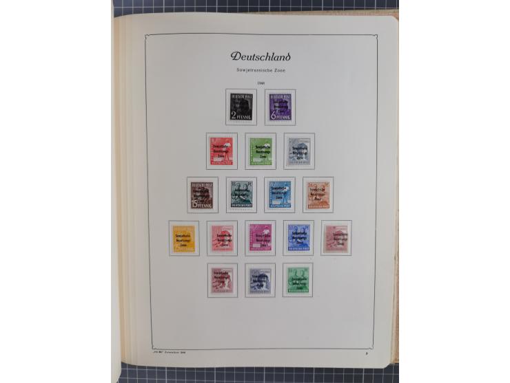 1945/48, ungebrauchte und postfrische Sammlung mit u.a. SBZ, Berlin und Französische Zone, dabei u.a. SBZ in den Hauptnummern