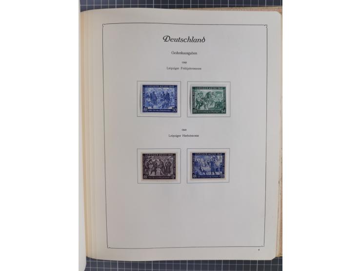 1945/48, ungebrauchte und postfrische Sammlung mit u.a. SBZ, Berlin und Französische Zone, dabei u.a. SBZ in den Hauptnummern