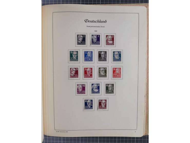 1945/48, ungebrauchte und postfrische Sammlung mit u.a. SBZ, Berlin und Französische Zone, dabei u.a. SBZ in den Hauptnummern