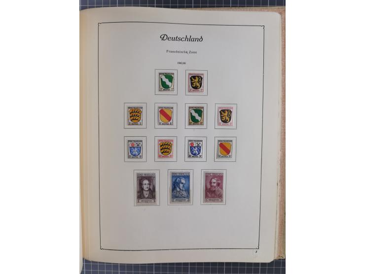 1945/48, ungebrauchte und postfrische Sammlung mit u.a. SBZ, Berlin und Französische Zone, dabei u.a. SBZ in den Hauptnummern