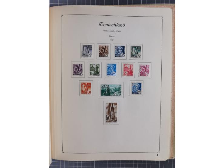 1945/48, ungebrauchte und postfrische Sammlung mit u.a. SBZ, Berlin und Französische Zone, dabei u.a. SBZ in den Hauptnummern