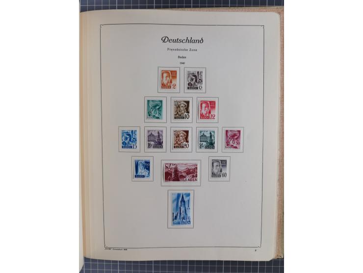 1945/48, ungebrauchte und postfrische Sammlung mit u.a. SBZ, Berlin und Französische Zone, dabei u.a. SBZ in den Hauptnummern