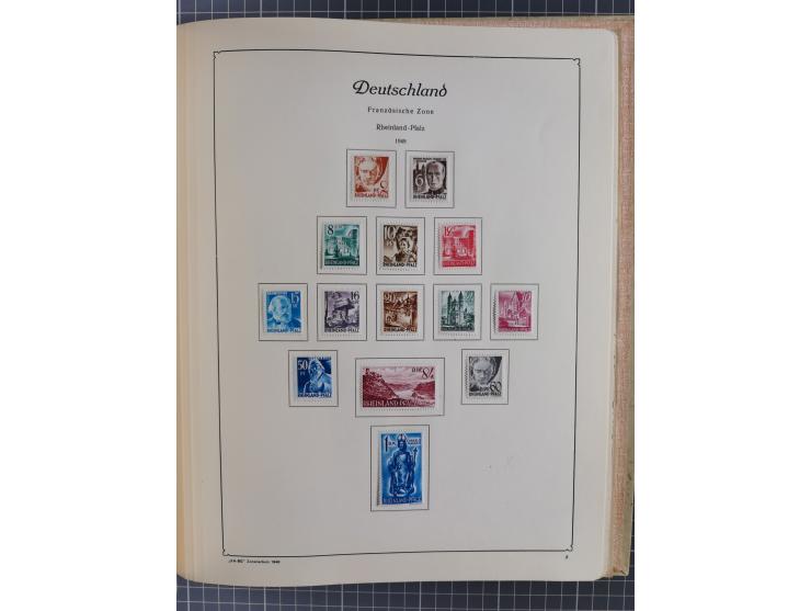 1945/48, ungebrauchte und postfrische Sammlung mit u.a. SBZ, Berlin und Französische Zone, dabei u.a. SBZ in den Hauptnummern