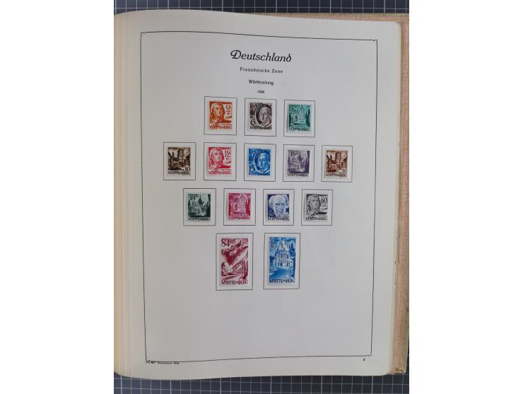 1945/48, ungebrauchte und postfrische Sammlung mit u.a. SBZ, Berlin und Französische Zone, dabei u.a. SBZ in den Hauptnummern