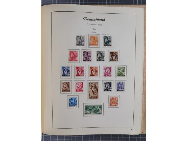 1945/48, ungebrauchte und postfrische Sammlung mit u.a. SBZ, Berlin und Französische Zone, dabei u.a. SBZ in den Hauptnummern