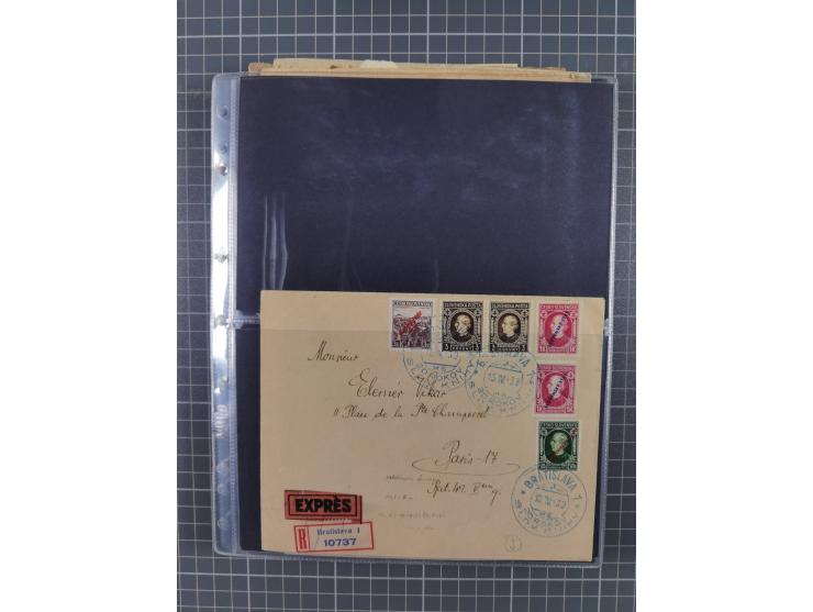 1918/38, over 135 covers with plenty of interesting multiple and combination frankings, registered mail, noted fine choice of
