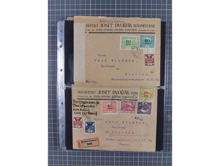 1918/38, over 135 covers with plenty of interesting multiple and combination frankings, registered mail, noted fine choice of